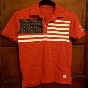 U.S.A. red polo shirt gap boys
